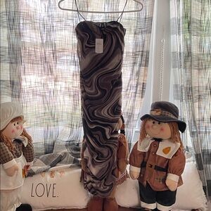 Windsor Brown Strapless Dress